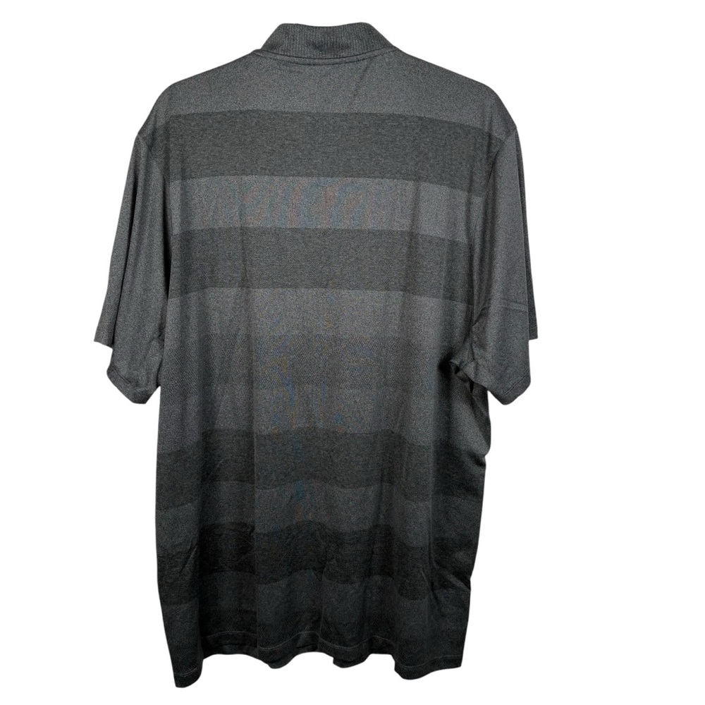 Nike Golf Modern Fit Mens XXL Dri Fit Short Sleeve Polo Short Striped 2XL Grey - Picture 6 of 6